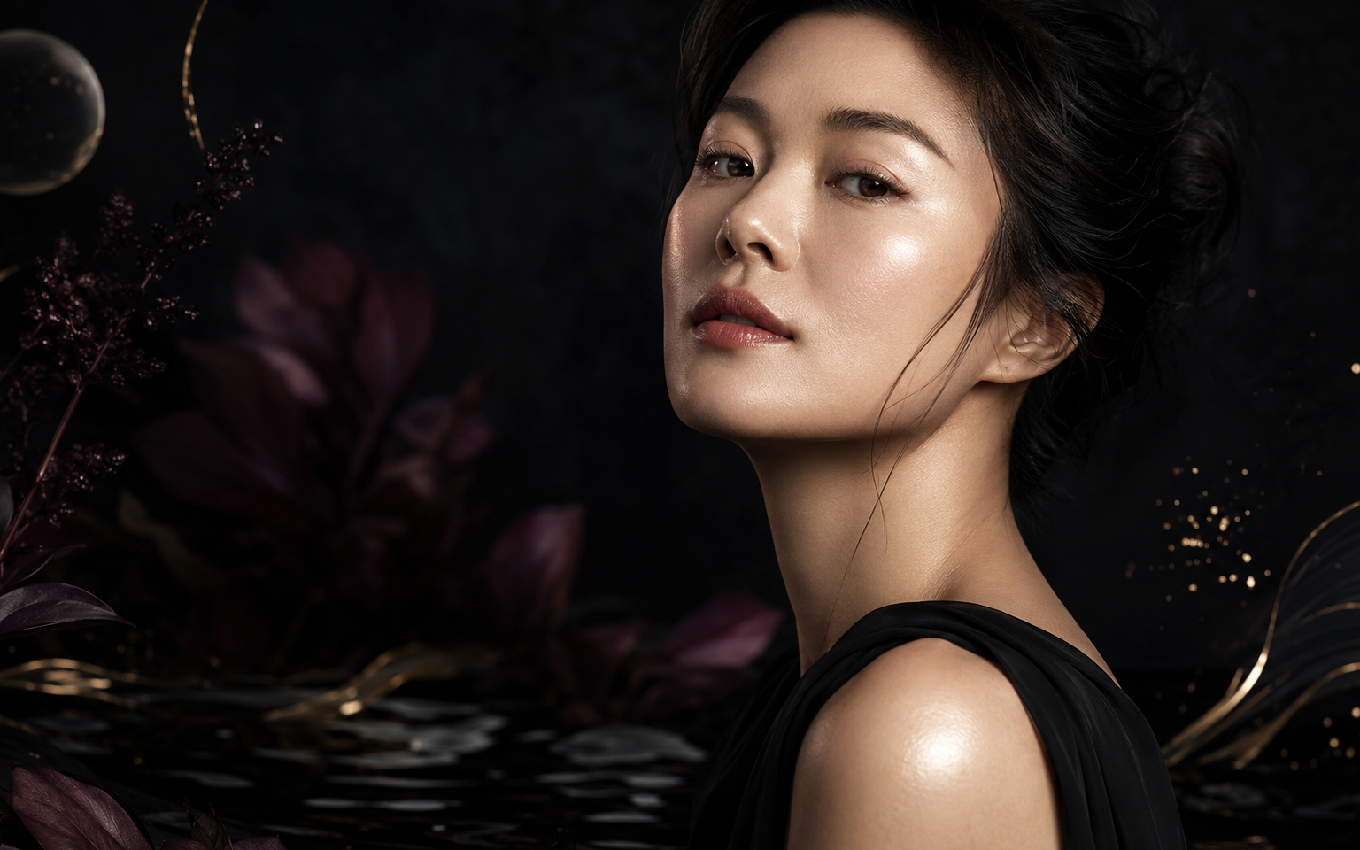 Ever Enchanted Glass Skin editorial portrait
